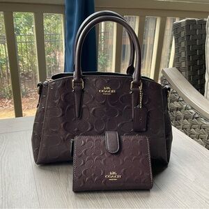 Coach Mini Sage Carryall Bag and Wallet